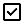 Black check box icon