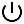 Black power button icon